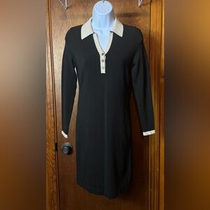 Ann Taylor Black‎ and Blue Knit Top - XSP